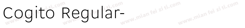 Cogito Regular字体转换